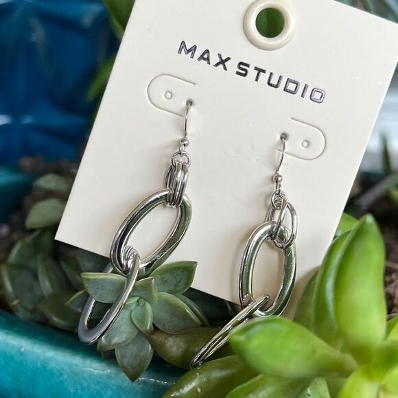 Silver Dangle Max Studio Earrings $16ea / 3 for $25 - Picture 3 of 7